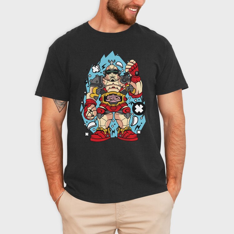 Cyberpunk Warrior 2, Tricou Barbati (Unisex)