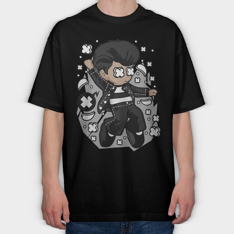 Rockstar Vibe, Tricou Oversize Barbati (Unisex)