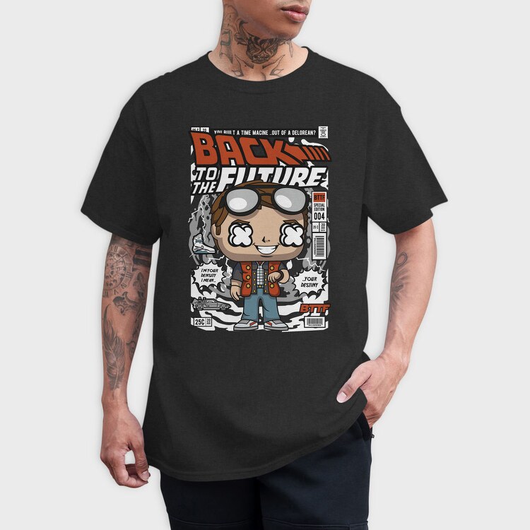 Back To The Future Funko, Tricou Barbati (Unisex)