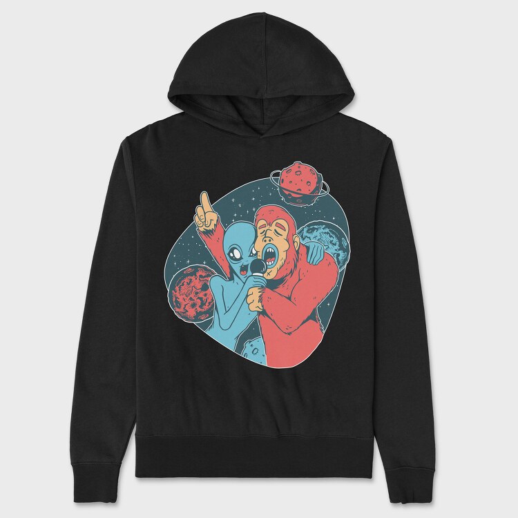 Alien Big Foot, Hanorac Oversize Barbati (Unisex)