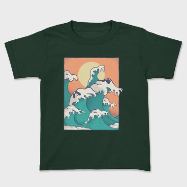 Tricou Copii, Waves Face