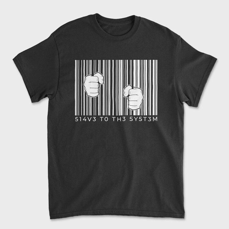 Hands On Barcode, Tricou Barbati (Unisex)