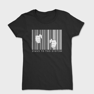 Tricou Femei, Hands On Barcode