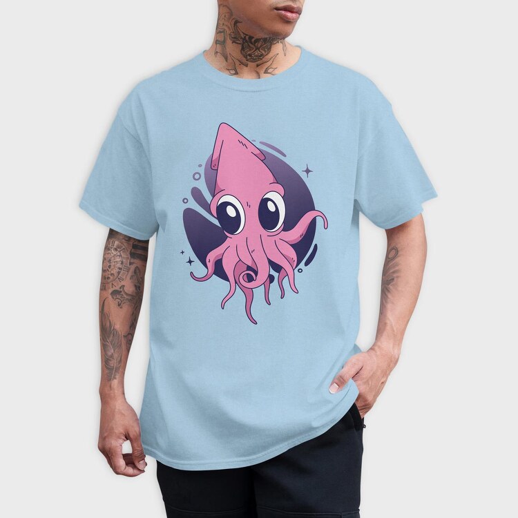 Cute Squid, Tricou Barbati (Unisex)