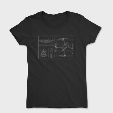 Drone Blueprint, Tricou Femei