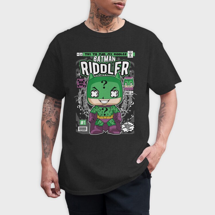 Batman Riddler Mystery, Tricou Barbati (Unisex)
