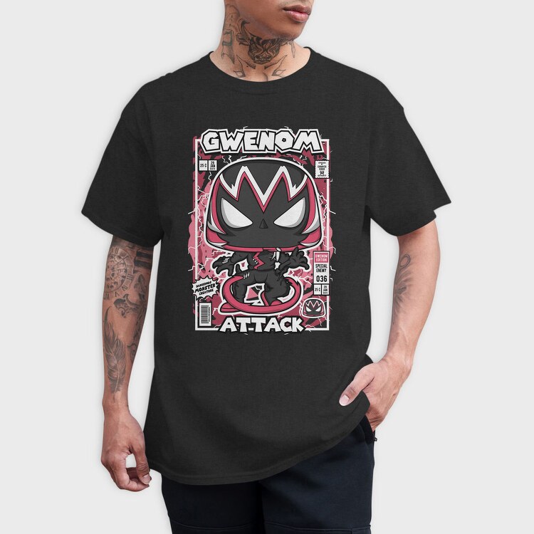 Gwenom Attack, Tricou Barbati (Unisex)
