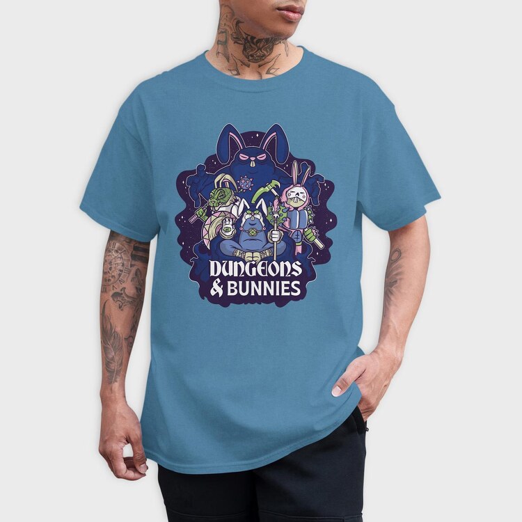 Dungeons And Rabbits, Tricou Barbati (Unisex)