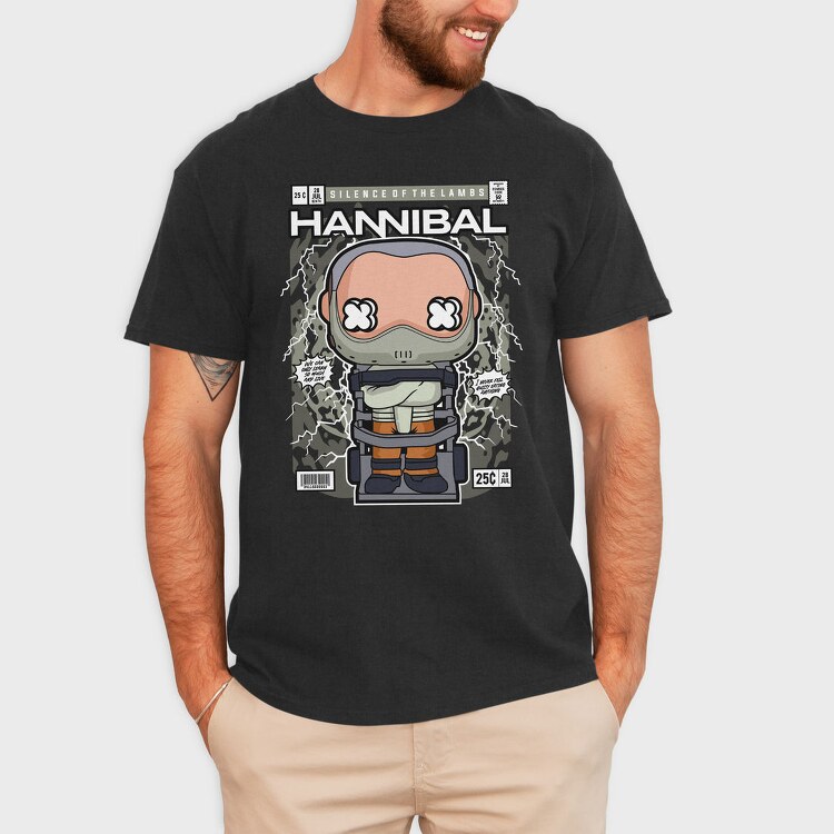 Hannibal Pop Art Comic, Tricou Barbati (Unisex)