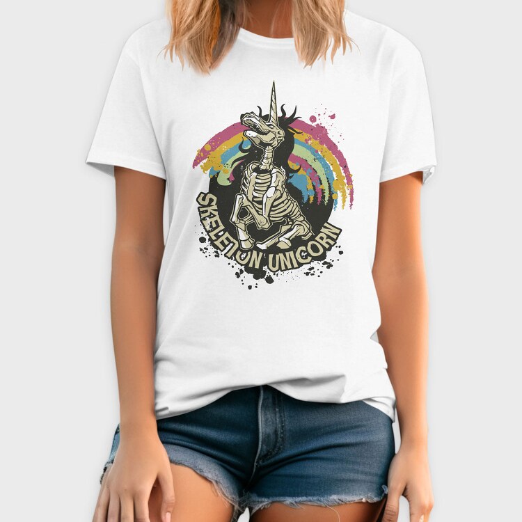 Skeleton Unicorn, Tricou Barbati (Unisex)