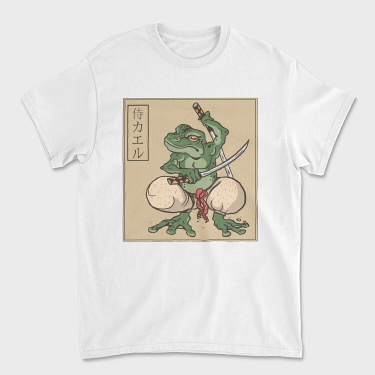 Tricou Barbati (Unisex), Samurai Frog Katana