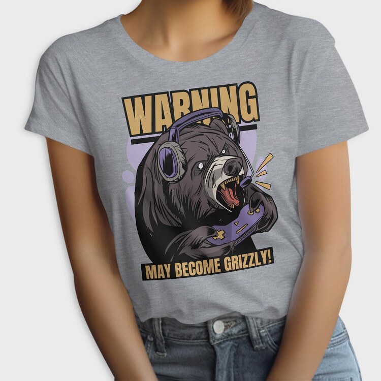 Gaming Bear Angry, Tricou Femei