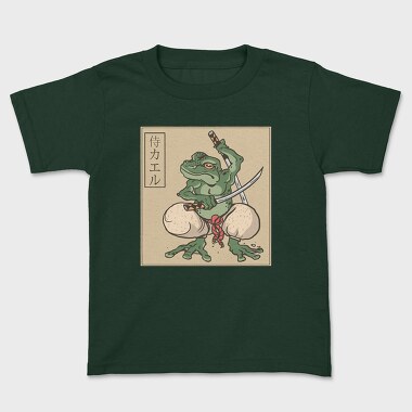 Tricou Copii, Samurai Frog Katana