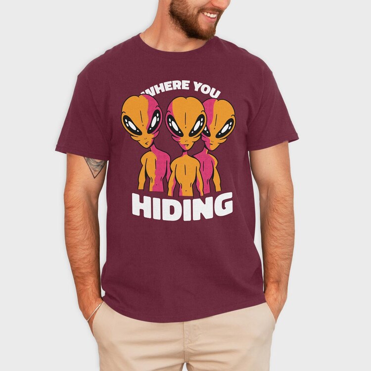 Creepy Aliens, Tricou Barbati (Unisex)