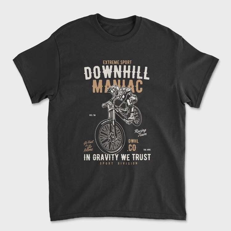 Downhill Maniac, Tricou Barbati (Unisex)