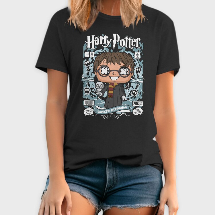 Harry Potter Comic Chibi, Tricou Barbati (Unisex)