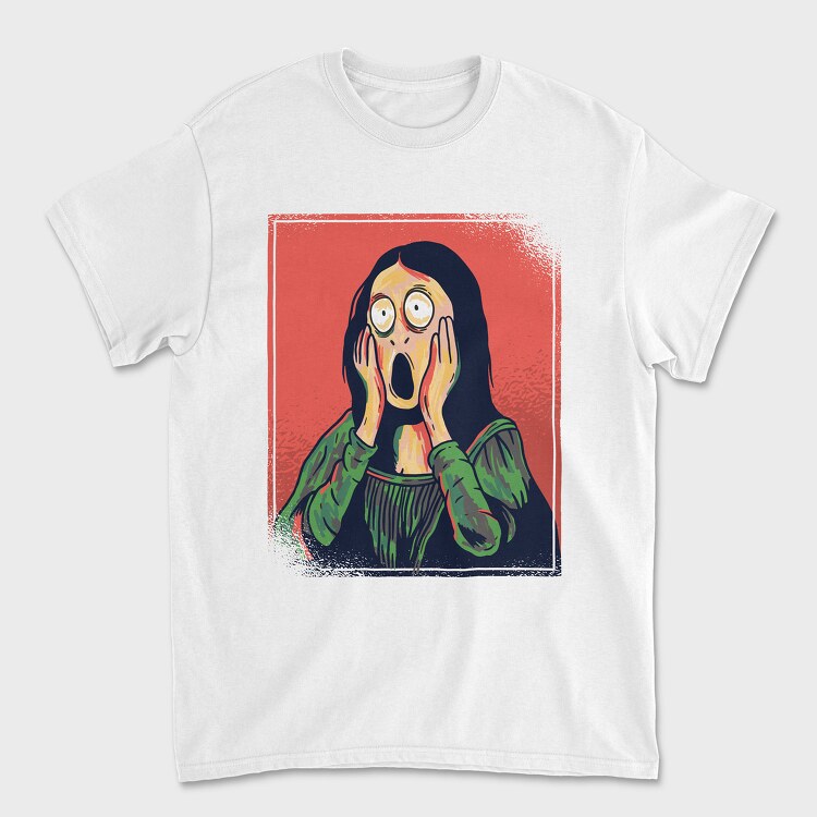 Tricou Barbati (Unisex), Mona Lisa Scream