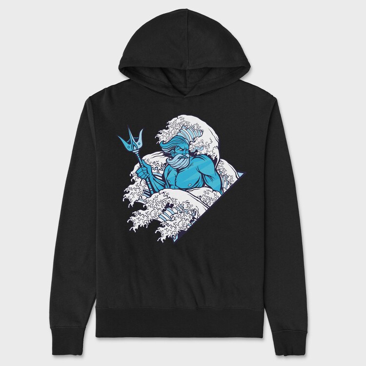 Poseidon, Hanorac Oversize Barbati (Unisex)