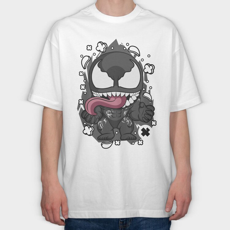 Venomous Tongue Monster, Tricou Oversize Barbati (Unisex)