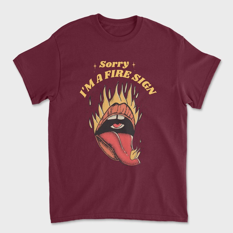 Fire Sign, Tricou Barbati (Unisex)
