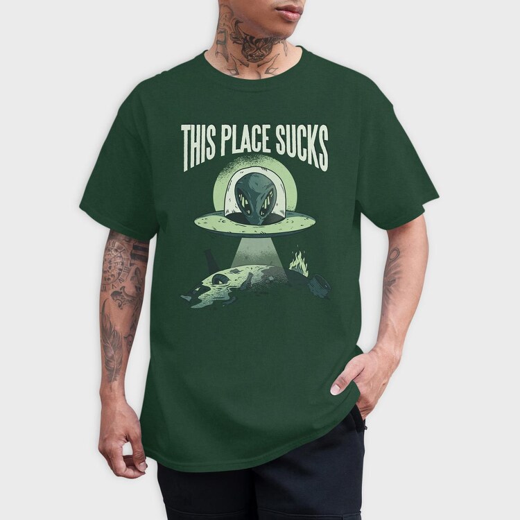 This Place Sucks, Tricou Barbati (Unisex)