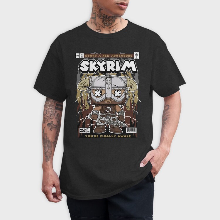 Viking Warrior Saga, Tricou Barbati (Unisex)