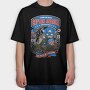 Captain America Motorbike, Tricou Oversize Barbati (Unisex)