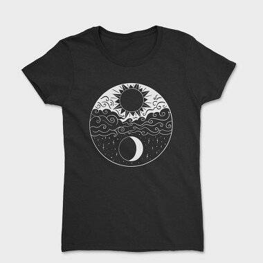 Tricou Femei, Moon And Sun