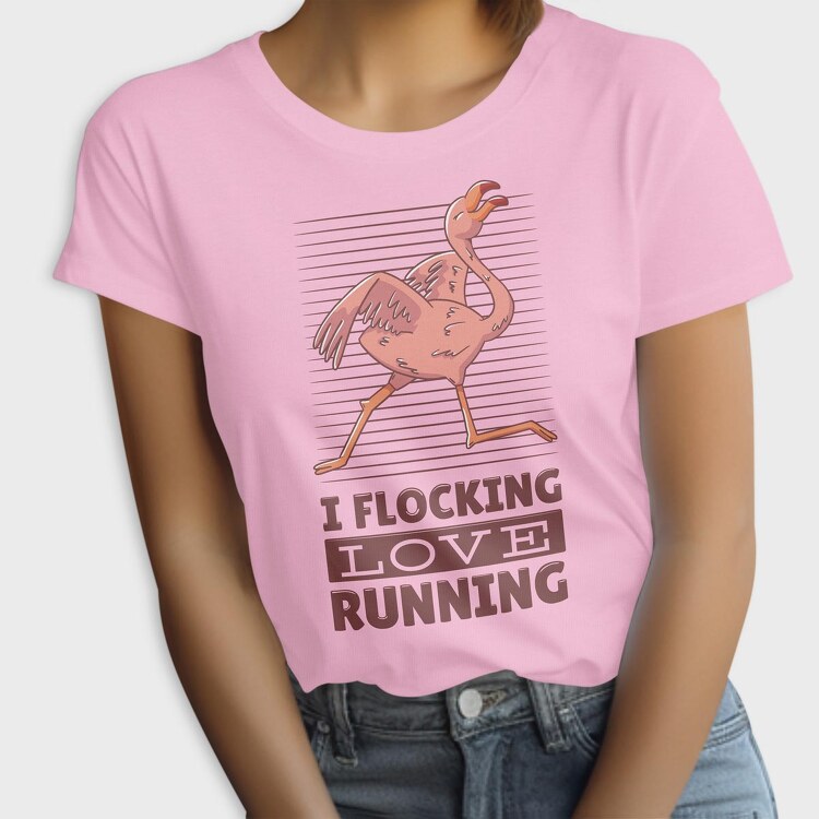 Flamingo Running, Tricou Femei