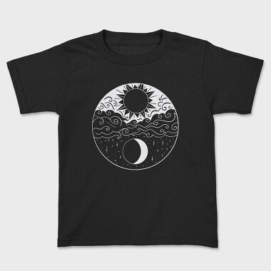 Tricou Copii, Moon And Sun