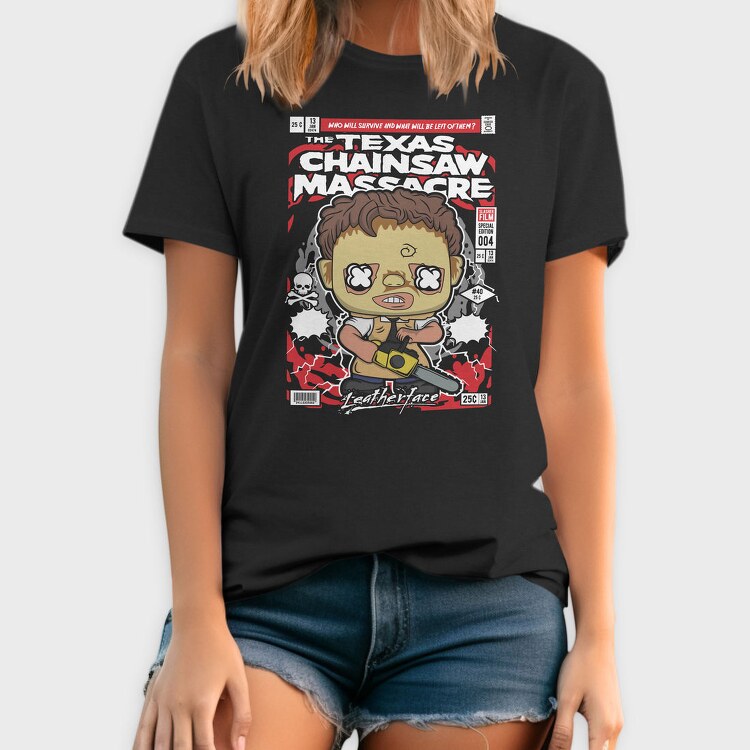 Chainsaw Massacre Chibi, Tricou Barbati (Unisex)
