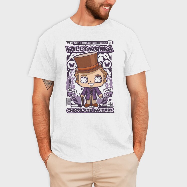 Willy Wonkas Candy Quest, Tricou Barbati (Unisex)