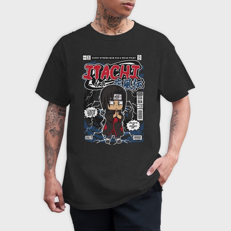 Itachi Chibi Rebellion, Tricou Barbati (Unisex)