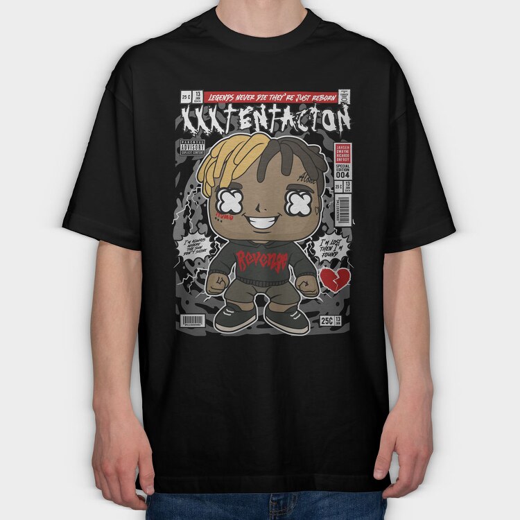 Reborn Legend Comic, Tricou Oversize Barbati (Unisex)