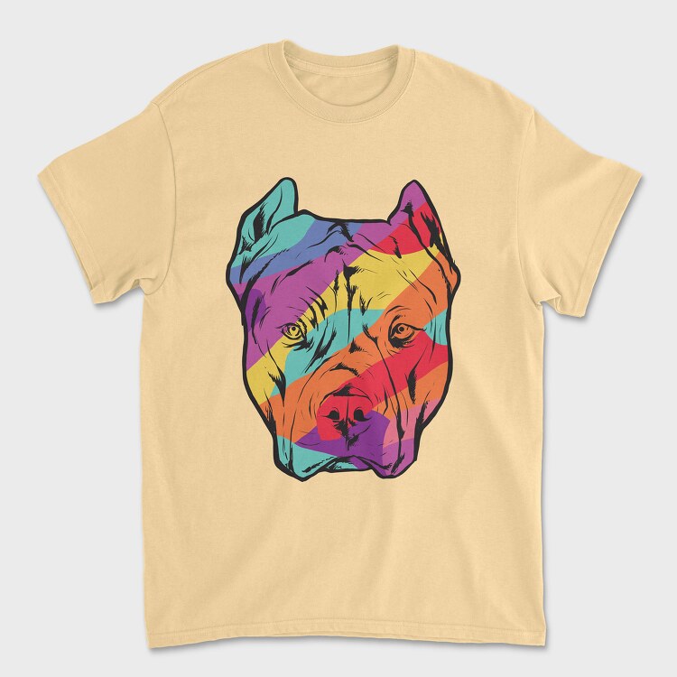 Color Pitbull, Tricou Barbati (Unisex)