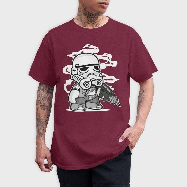 Stormtrooper Chibi, Tricou Barbati (Unisex)