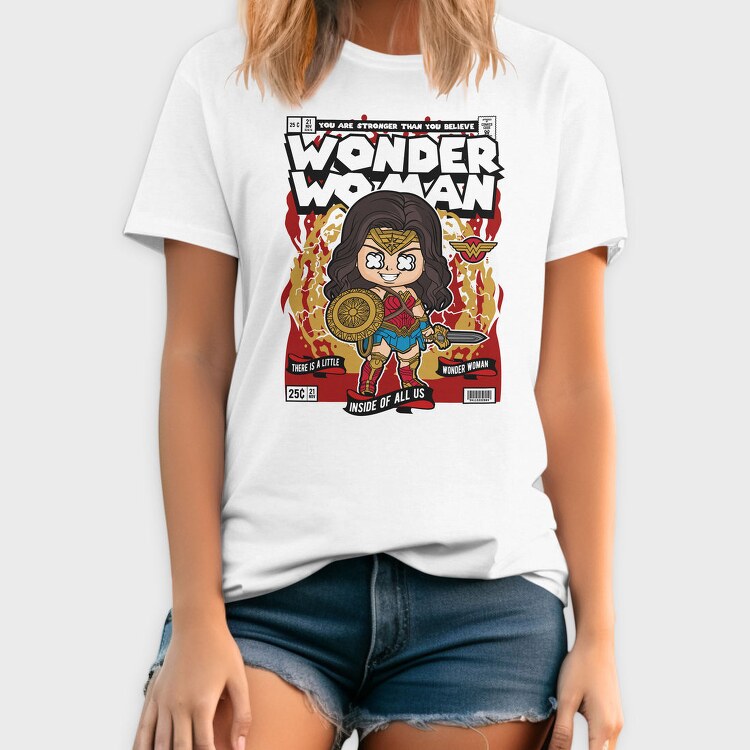 Wonder Woman Chibi, Tricou Barbati (Unisex)
