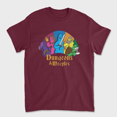 Dungeons Meeples, Tricou Barbati (Unisex)