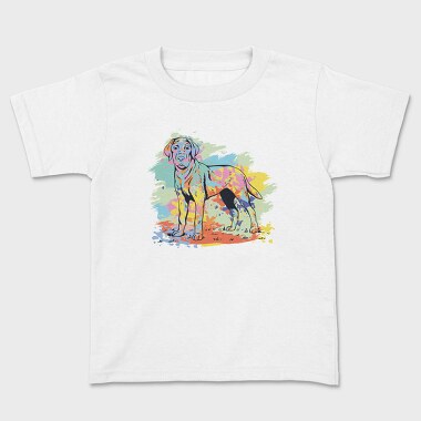 Labrador Retriever Watercolor, Tricou Copii