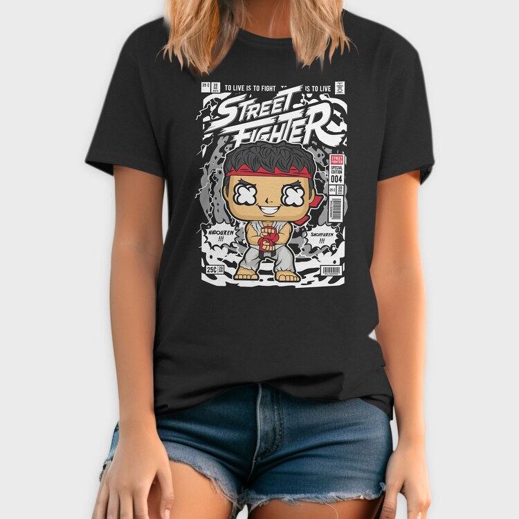 Street Fighter Pop Art, Tricou Barbati (Unisex)