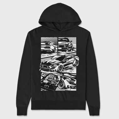 Mustang S550, Hanorac Oversize Barbati (Unisex)