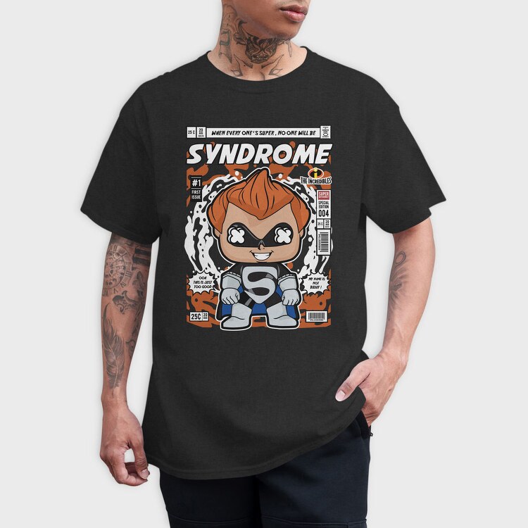 Superhero Chibi Comic, Tricou Barbati (Unisex)