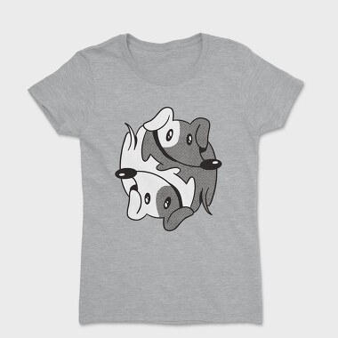 Tricou Femei, Dachshund Yin Yang