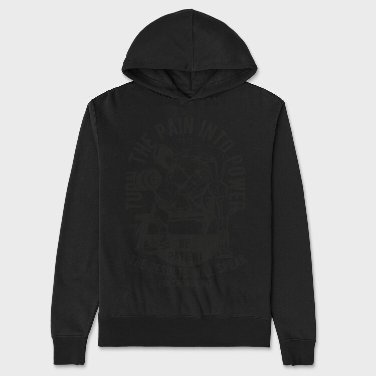 Turn The Pain Into Power, Hanorac Oversize Barbati (Unisex)