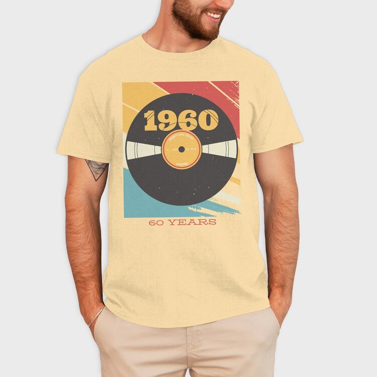 Vynil 60's, Tricou Barbati (Unisex)