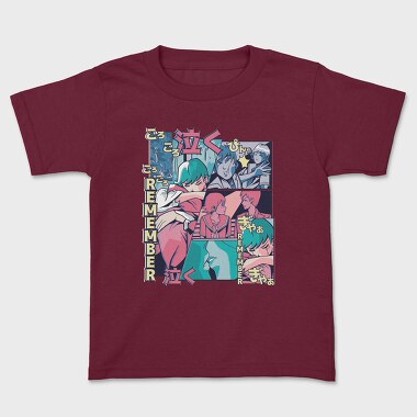 Anime Vaporwave Remember, Tricou Copii
