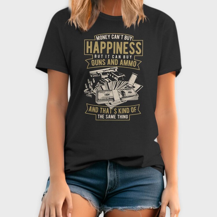 Money Can'T Buy Happiness, Tricou Barbati (Unisex)