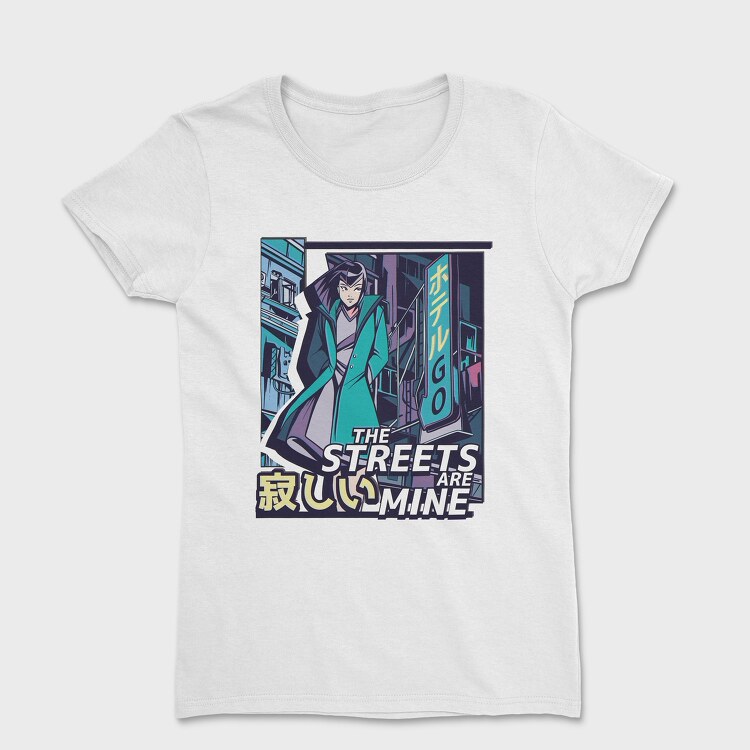 Anime Vaporwave Streets Are Mine, Tricou Femei