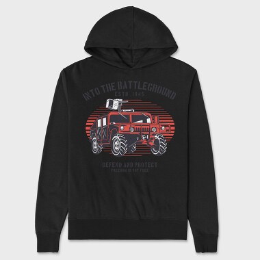 Hummer Defend and Protect 1945, Hanorac Oversize Barbati (Unisex)