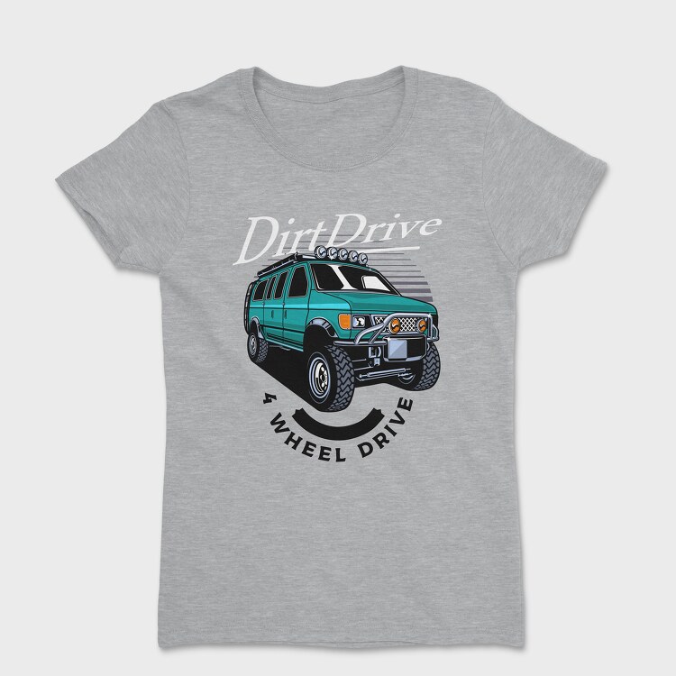 4 Wheel Drive Car, Tricou Femei